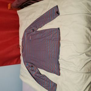 Full Sleeve Blue and Brown Long sleeve shirt